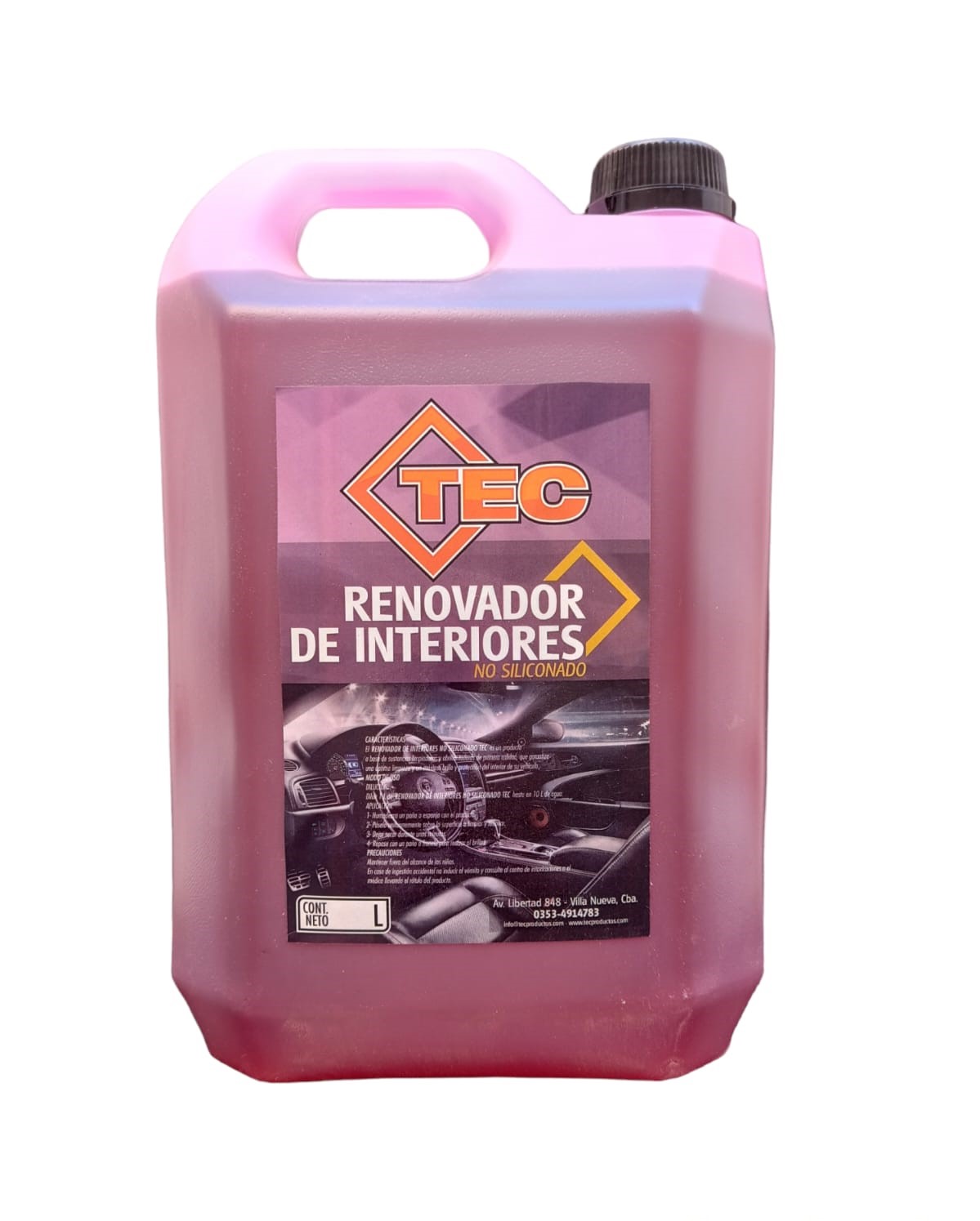 Renovador de Interiores NO Siliconado TEC – Limpieza y Protección Premium